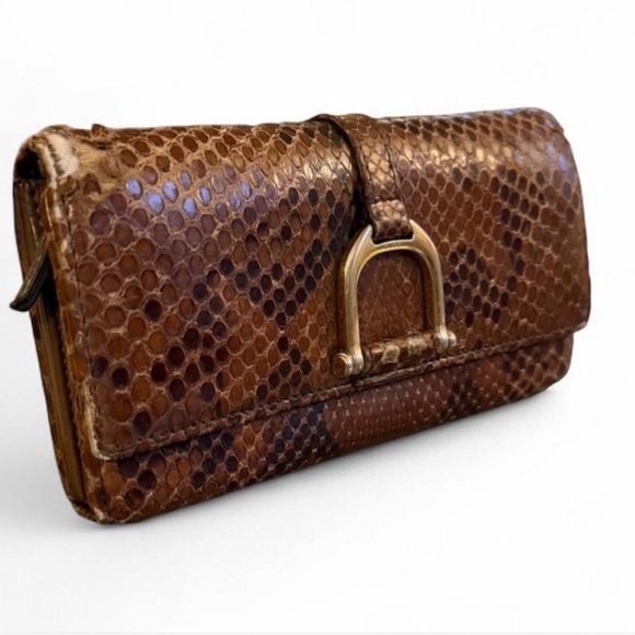 Vintage Gucci Python Greenwich Wallet - Picture 2 of 10